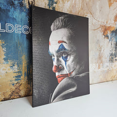 Tablou canvas JOKER inspirat din filmul cu Joaquin Phoenix abstract modern decoratiuni arena biroul tau poster film panza pe rama lemn