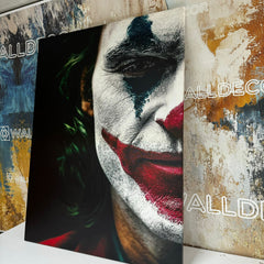 Tablou canvas JOKER poster film cu Joaquin Phoenix pentru birou sau living design fineart abstract panza pe sasiu de lemn uscat