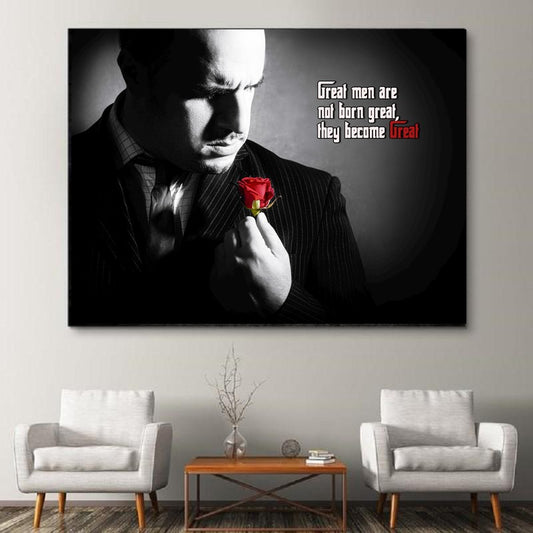 Tablou canvas nasul The Godfather cadoul perfect barbati prieteni modern decorare design birou dormitor fabricat in romania