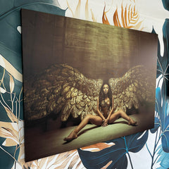 Tablou Beauty Angel femeie cu aripi de inger canvas abstract pentru o camera de vis decoratiuni interioare