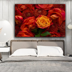 Tablou canvas trandafiri rosii