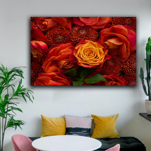 Tablou canvas trandafiri rosii