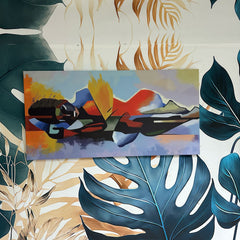 Tablou canvas abstract corpul femeii REFLECTION WOMAN- SINGLE PANEL