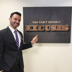 Tablou canvas citate motivationale You can't deposit excuses