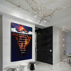 Tablou canvas motivational succes vulcan Volcano explosion