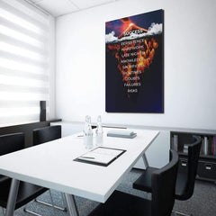 Tablou canvas motivational succes vulcan Volcano explosion