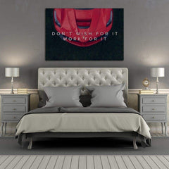 Tablou canvas motivational Don't wish for it work for it