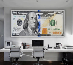 Tablou canvas 100 dolari One hundred dollars