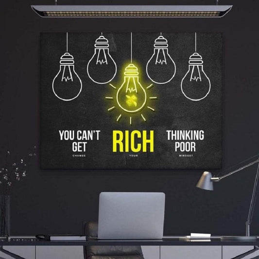 tablou canvas motivational rich Change your mindset