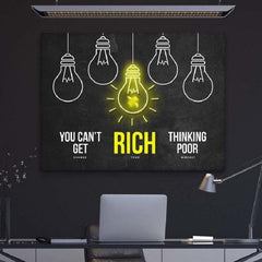 tablou canvas motivational rich Change your mindset