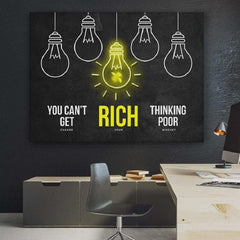 tablou canvas motivational rich Change your mindset