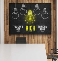 tablou canvas motivational rich Change your mindset