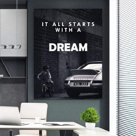 Tablou canvas citat motivational One dream