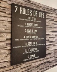 Tablou canvas regulile vietii Rules of life