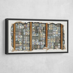 Tablou canvas motivational bani ascunsi Cash stash