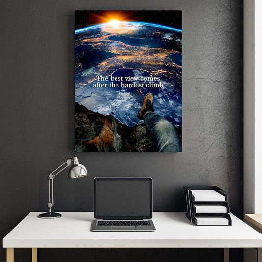 Tablou canvas motivational deasupra tuturor Best views