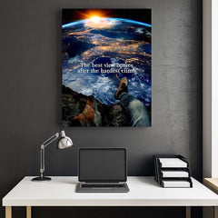 Tablou canvas motivational deasupra tuturor Best views