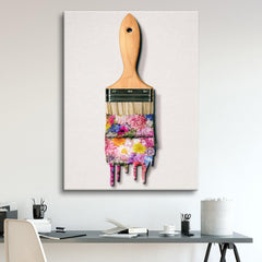 Tablou canvas arta florilor FLOWER BRUSH