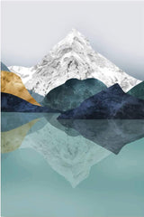 Set tablouri canvas abstract munte ROCKY MOUNTAIN