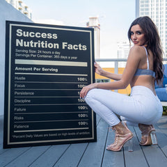 Tablou canvas motivational success nutrition Ingredients for success