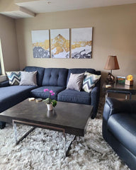 Tablou canvas munte 3 piese GOLDEN MOUNTAIN CANVAS