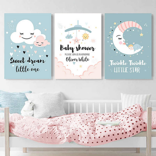 Set tablouri canvas camere copii SWEET DREAMS