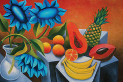 Tablou canvas pictura in ulei oil art CUBAN FRUITS