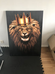 Tablou canvas motivational King leo