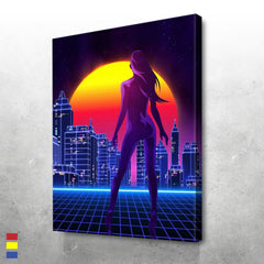 Tablou canvas NEON WOMAN