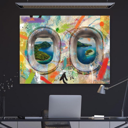 Tablou canvas GRAFFITI PLANE - INDONESIA