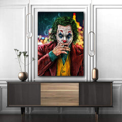 Tablou Canvas Joker Pictura Motivațională în Ulei Abstract Modern Design Interior Living sau Birou Ramă Lemn de Calitate Superioară Walldecor