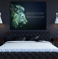 Tablou canvas leu citat motivational CIVILIZE THE MIND