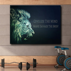 Tablou canvas leu citat motivational CIVILIZE THE MIND