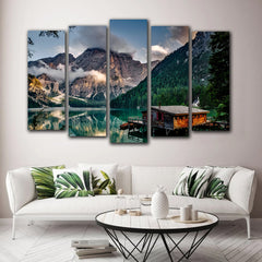 Tablou multicanvas cabana la munte CHALET