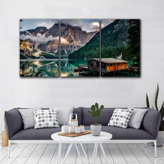 Tablou multicanvas cabana la munte CHALET