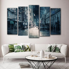 Tablou multicanvas furtuna oras intunecat STORM CITY