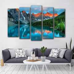 Tablou multicanvas peisaj munte COLORFUL MOUNTAIN