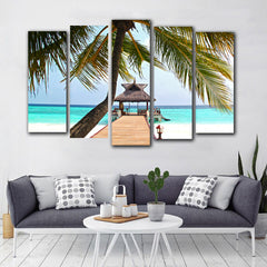 Tablou multicanvas plaja tropicala SUNNY BEACH