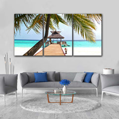 Tablou multicanvas plaja tropicala SUNNY BEACH