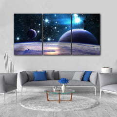 Tablou multicanvas spatiu cosmic UNIVERSE PLANETS
