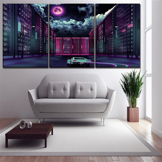 Set tablouri canvas FUTURISTIC CITY