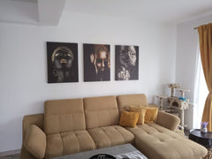 Set tablouri canvas femei africane black and gold AFRICAN ART WOMAN