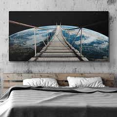 Tablou canvas pamant din spatiu SPACE WALK