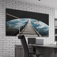 Tablou canvas pamant din spatiu SPACE WALK