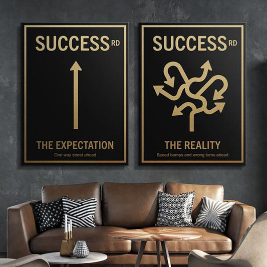 Tablou canvas Road to success bundle