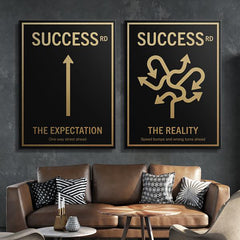 Tablou canvas Road to success bundle