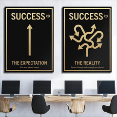 Tablou canvas Road to success bundle