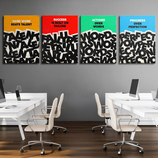 Tablouri canvas citate office foundation bundle