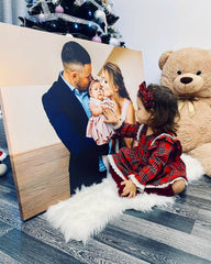 Tablou personalizat canvas la comanda cu poza ta panza si rama de lemn fabricat in romania cadoul ideal familie si prieteni