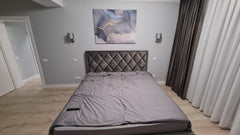 Tablou canvas marmura albastra abstract blue gray marble